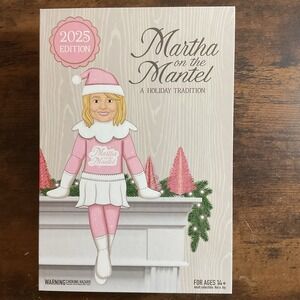 New Martha on the Mantel Holiday Tradition 2025 Edition Pink 12" Plush Christmas